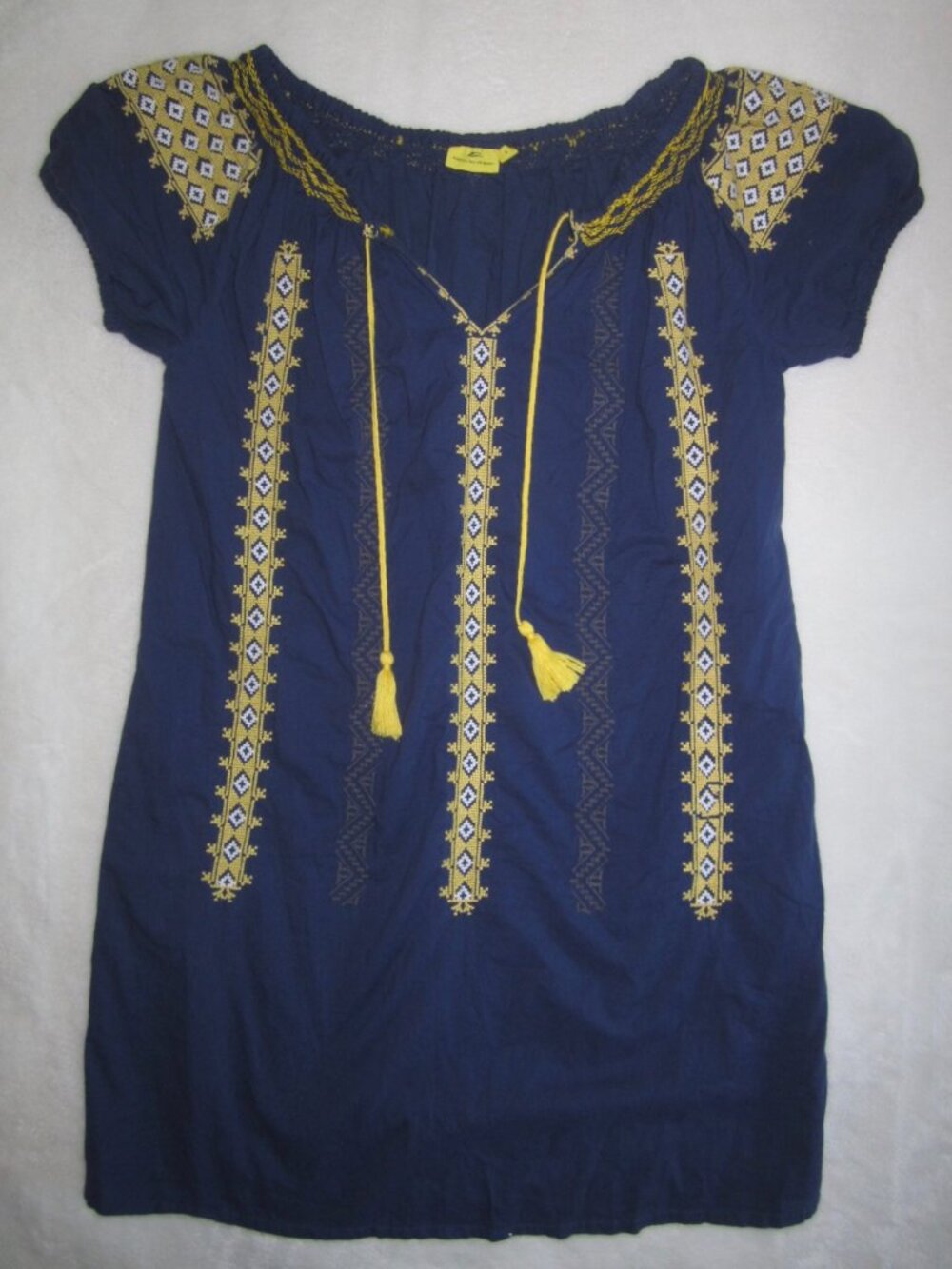 ROBERTA ROLLER RABBIT Embroidered Cotton Dress Women's Small